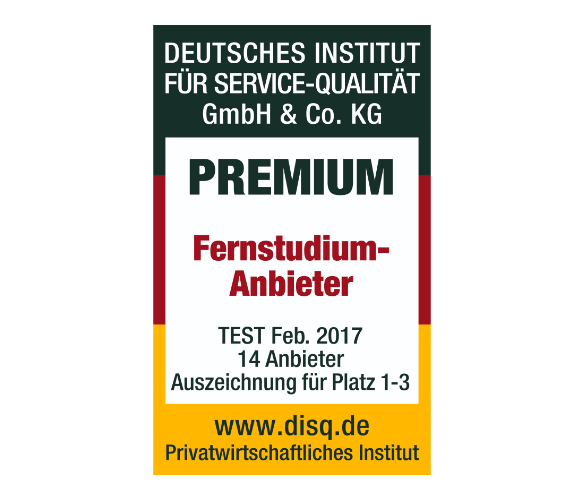 Premium-Ambieter-Zeichen, verliehen vom Institut für Service Qualität.