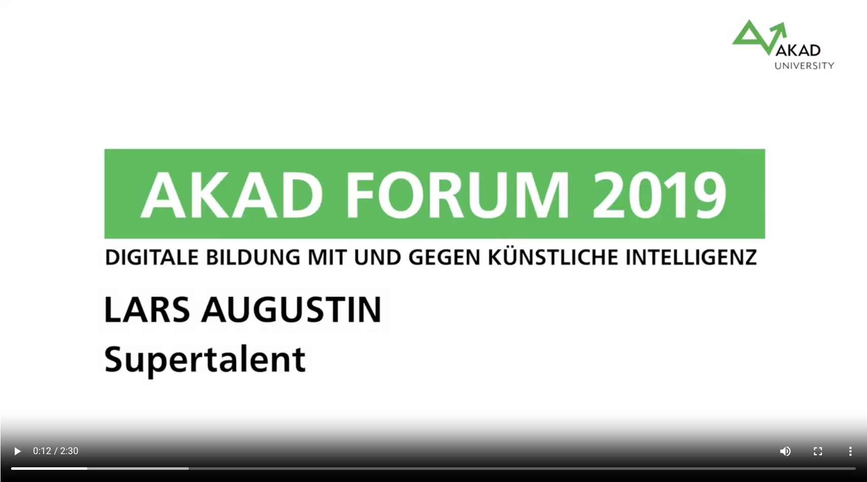 AKAD Forum 2019
